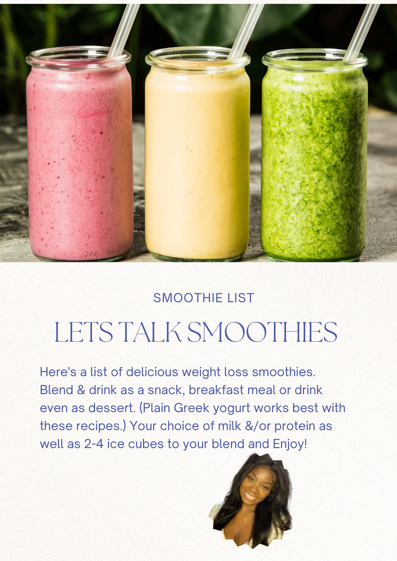 Delicious dessert smoothie recipes